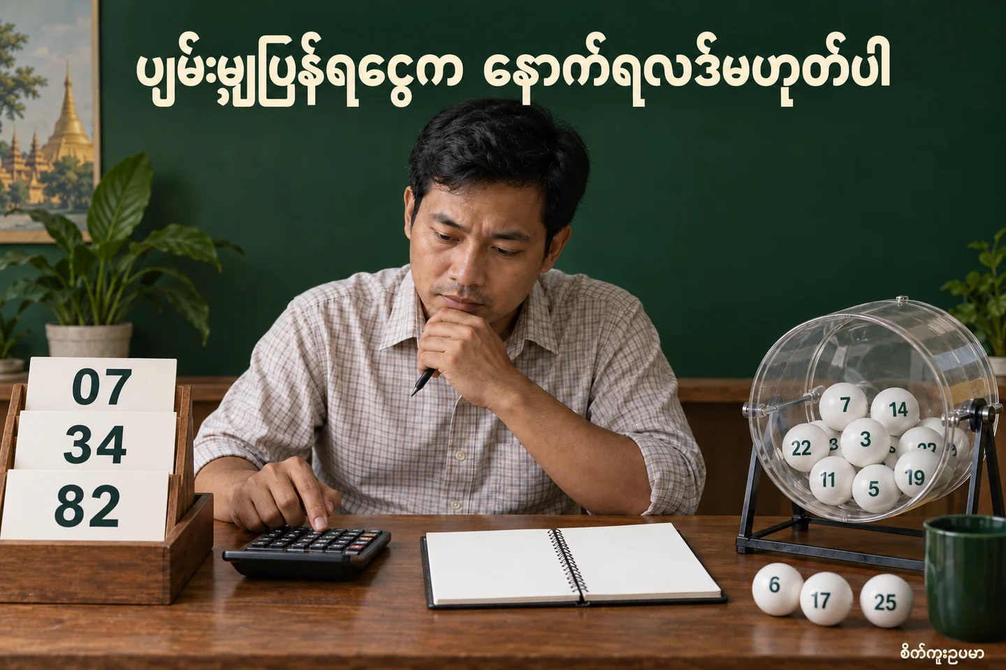 ထီ၏ မျှော်မှန်းပြန်ရငွေက နောက်ပွဲ သို့မဟုတ် ပွဲ20 ရလဒ်ကို ပြောပေးသလား — စိတ်ကူးထီဆိုင်ရာ သရုပ်ဖော်ပုံ။